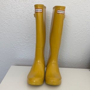 Hunter Yellow Women's Winter & Rain Boots
